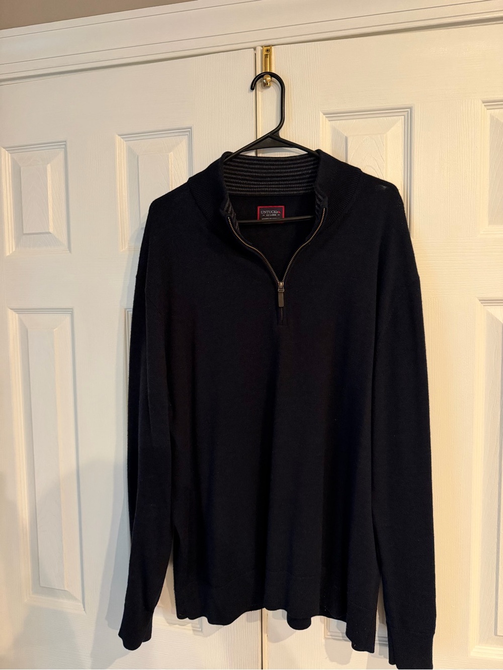 UNTUCKit Belguardo Quarter-Zip Merino Wool Sweater